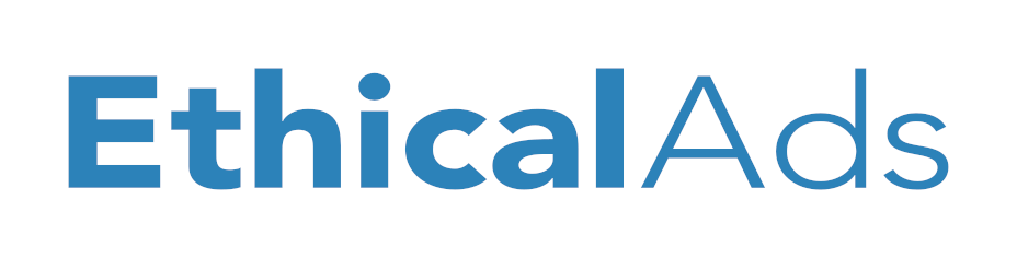 EthicalAds logo blue on white